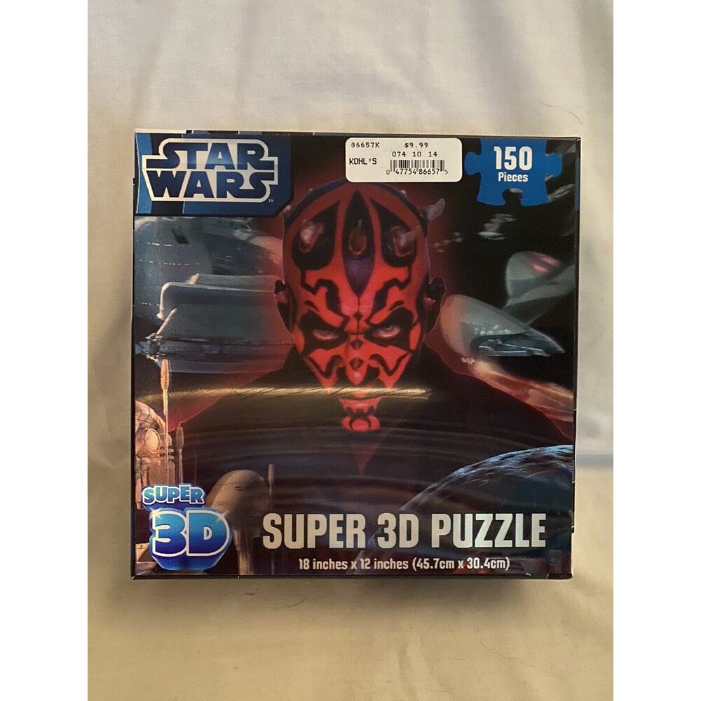Star Wars Super 3D Puzzle 150PC BAU18857 New Sealed 18" x 12" - Picture 2 of 4